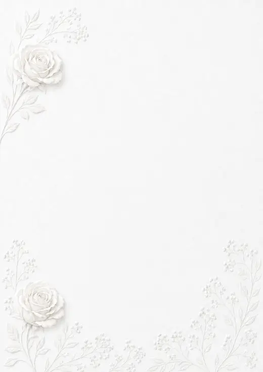 White Roses — Minimal QR